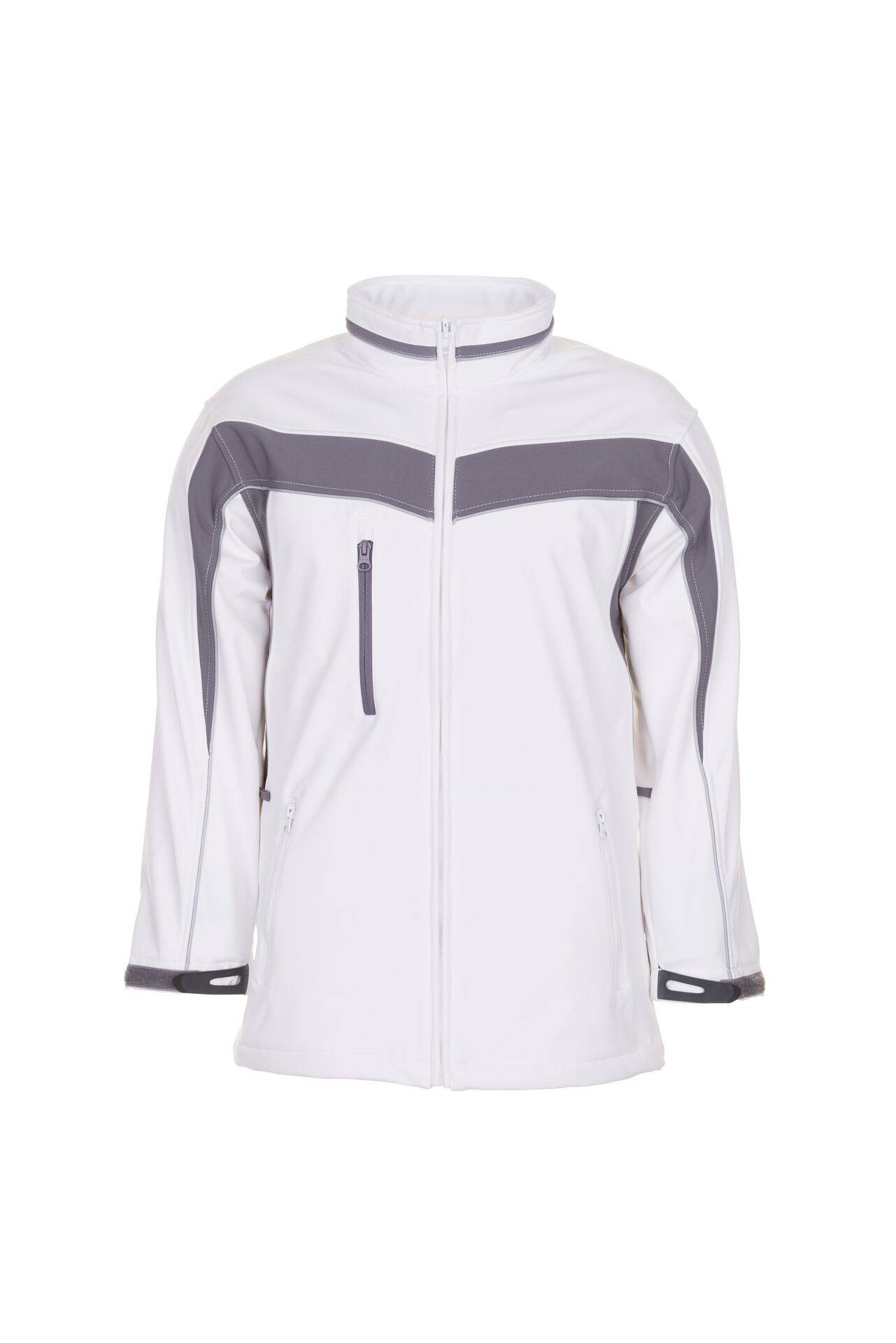PLANAM Softshelljacke reinweiß/zink Plaline Gr. 4XL