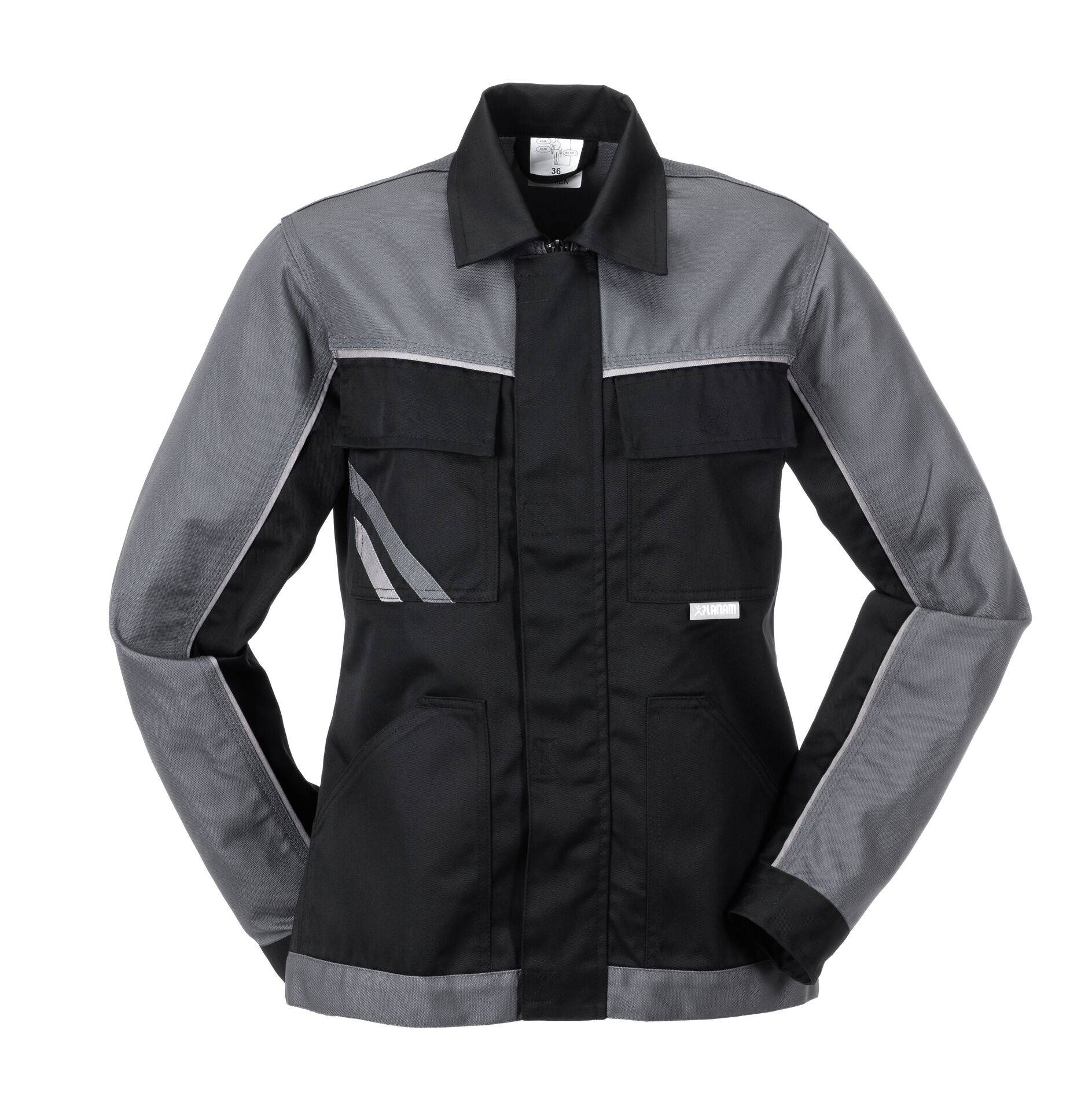 PLANAM Bundjacke schwarz/schiefer/zink Highline Gr. 40