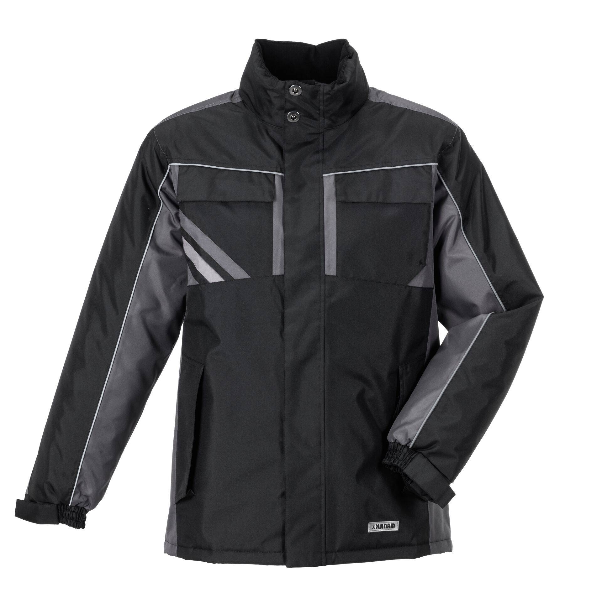Planam Highline Winterjacke schwarz/schiefer/zink L 2720052