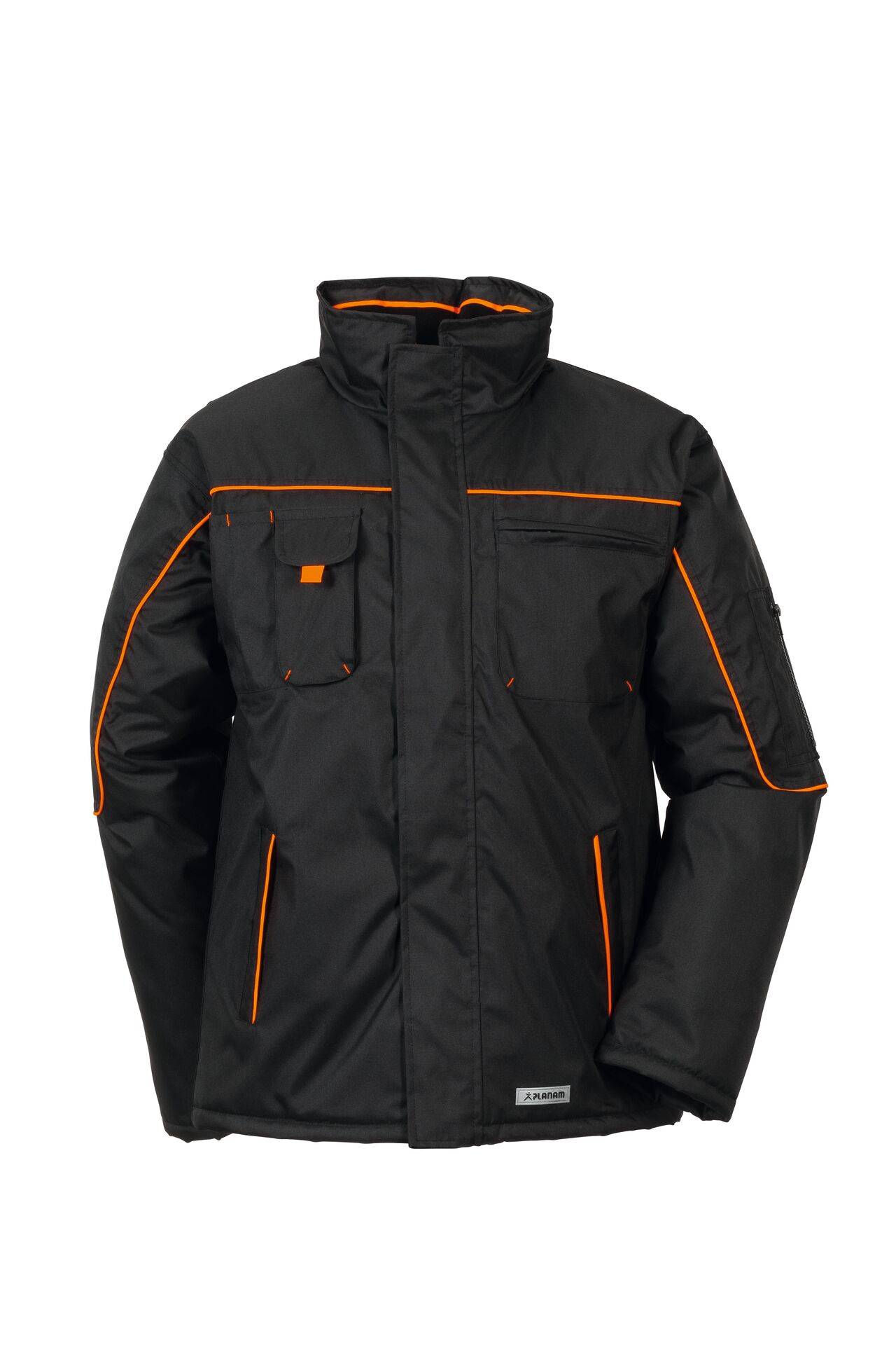 PLANAM Piper Jacke schwarz/orange Outdoor Gr. XXXL