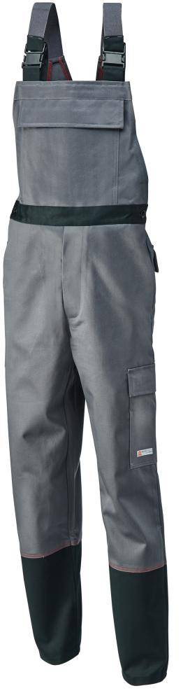 Latzhose Weld Shield, Gr.62,grau/schwarz