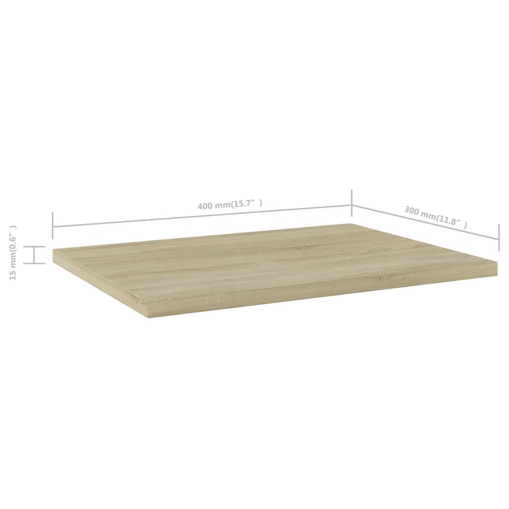 vidaXL Bücherregal-Bretter 4 Stk. Sonoma-Eiche 40x30x1,5 cm
