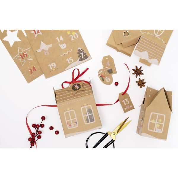 Adventskalender-Set Hygge Dorf 49-teilig