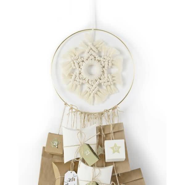 Adventskalender-Set Makramee 55-teilig