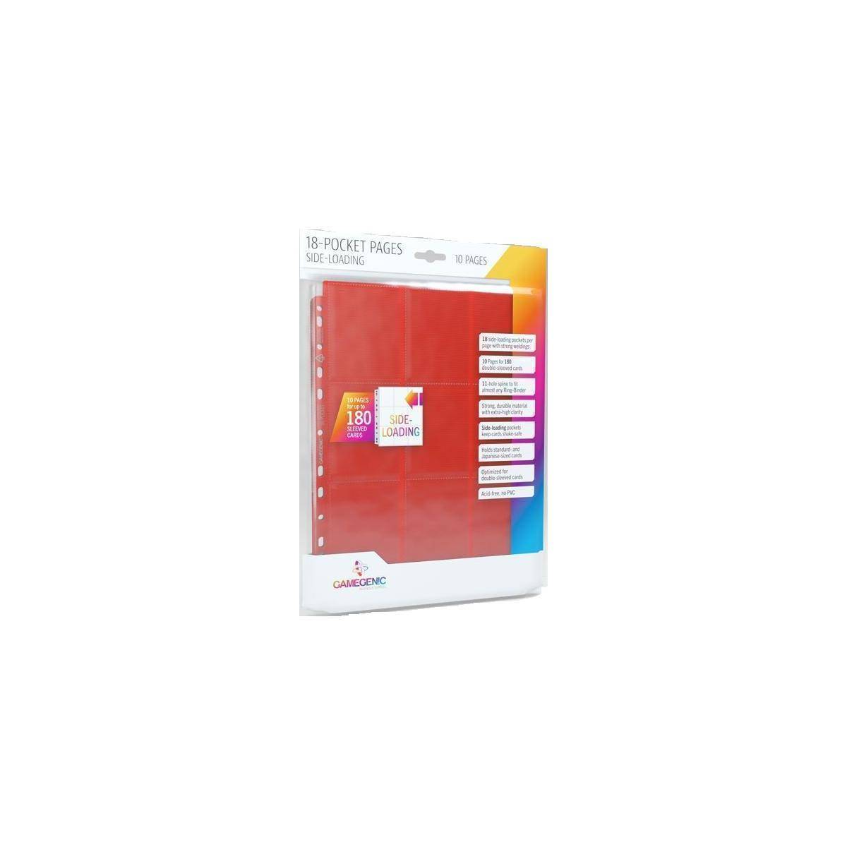 GGS30007 - Seiteneinschub mit 18 Taschen, 10 stk. Packung, rot