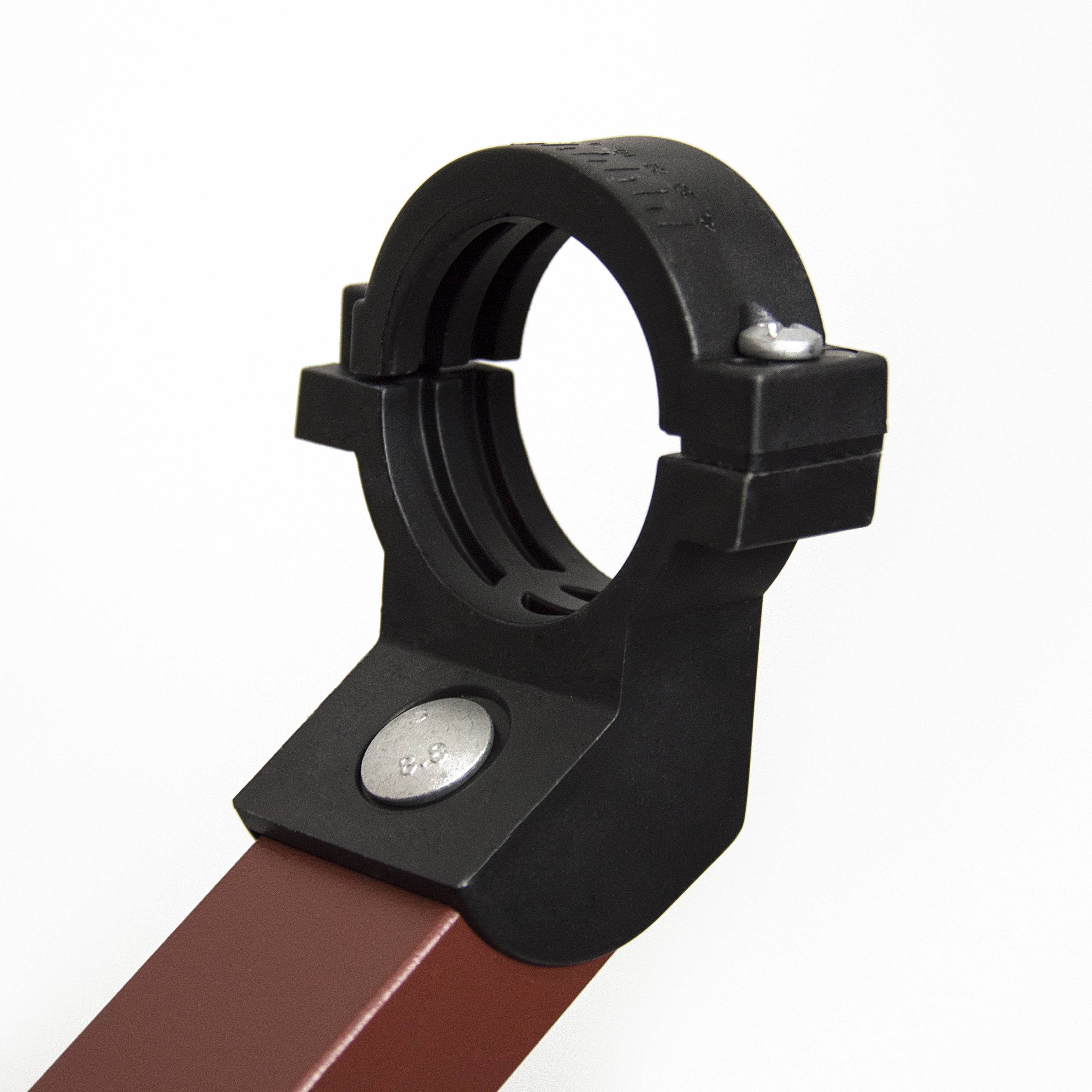 PremiumX PXS80 Satellitenschüssel 80cm Stahl Ziegelrot Satellitenantenne SAT Spiegel mit LNB Tragarm und Masthalterung