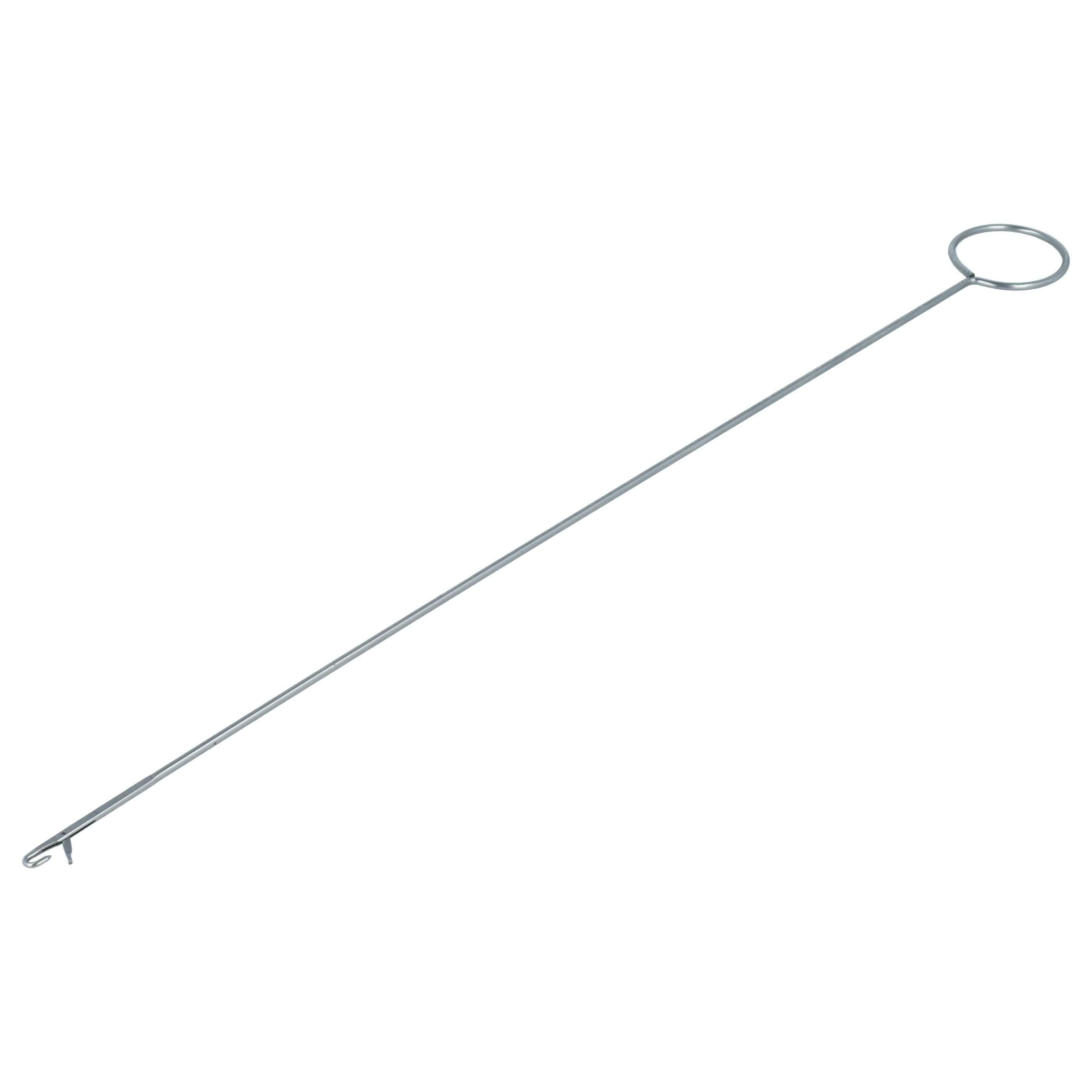 vhbw Wendenadel mit Haken - Extra lange Durchziehnadel (26,5 cm), Metall