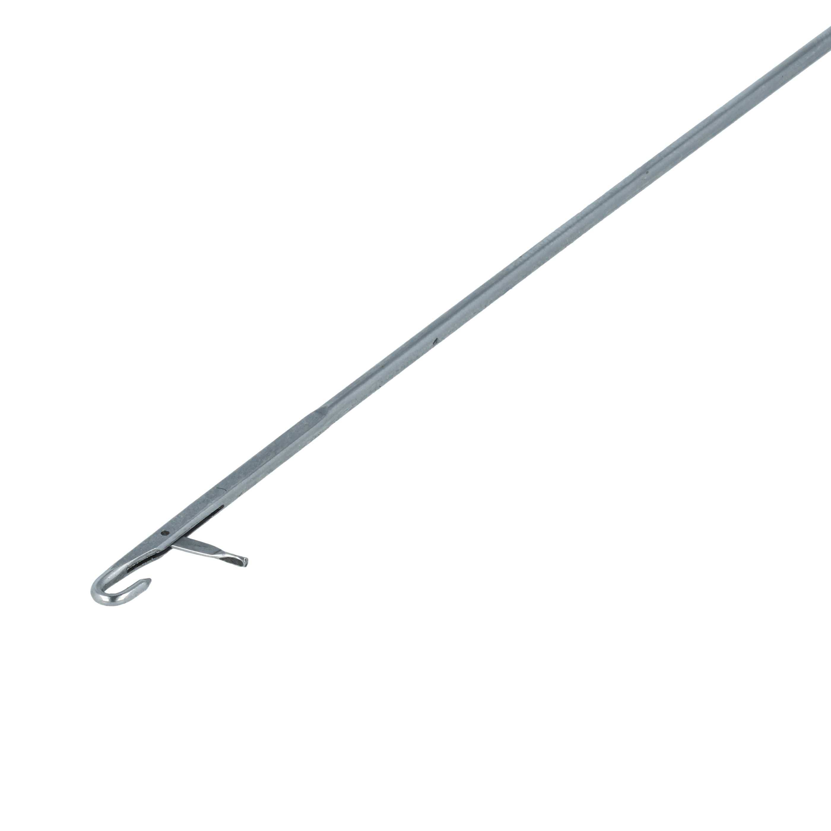 vhbw Wendenadel mit Haken - Extra lange Durchziehnadel (26,5 cm), Metall