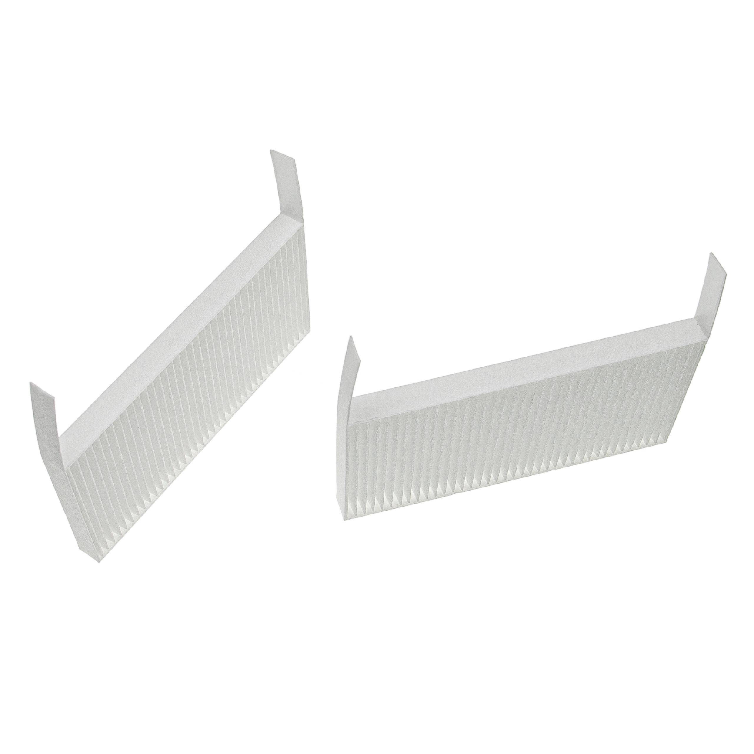 vhbw Filterset Ersatz für Zehnder 527005190 für Lüftungsgerät - Luftfilter G4 / F7 (10 Stück), 19 x 10 x 3 cm, Weiß