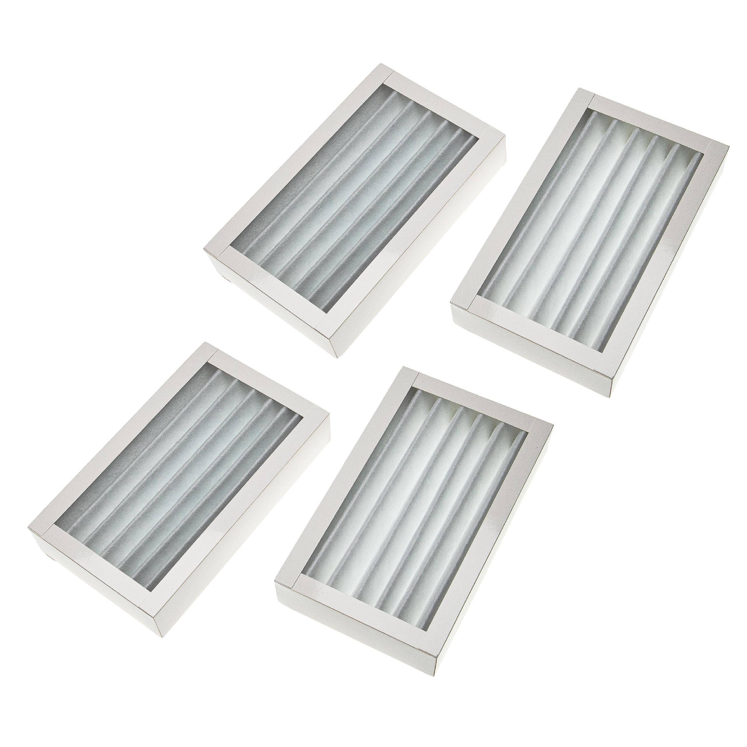 vhbw 4x Filter G4 Ersatz für Zehnder 527004670 für Lüftungsgerät | Filterset, 25 x 15 x 4,5 cm Weiß