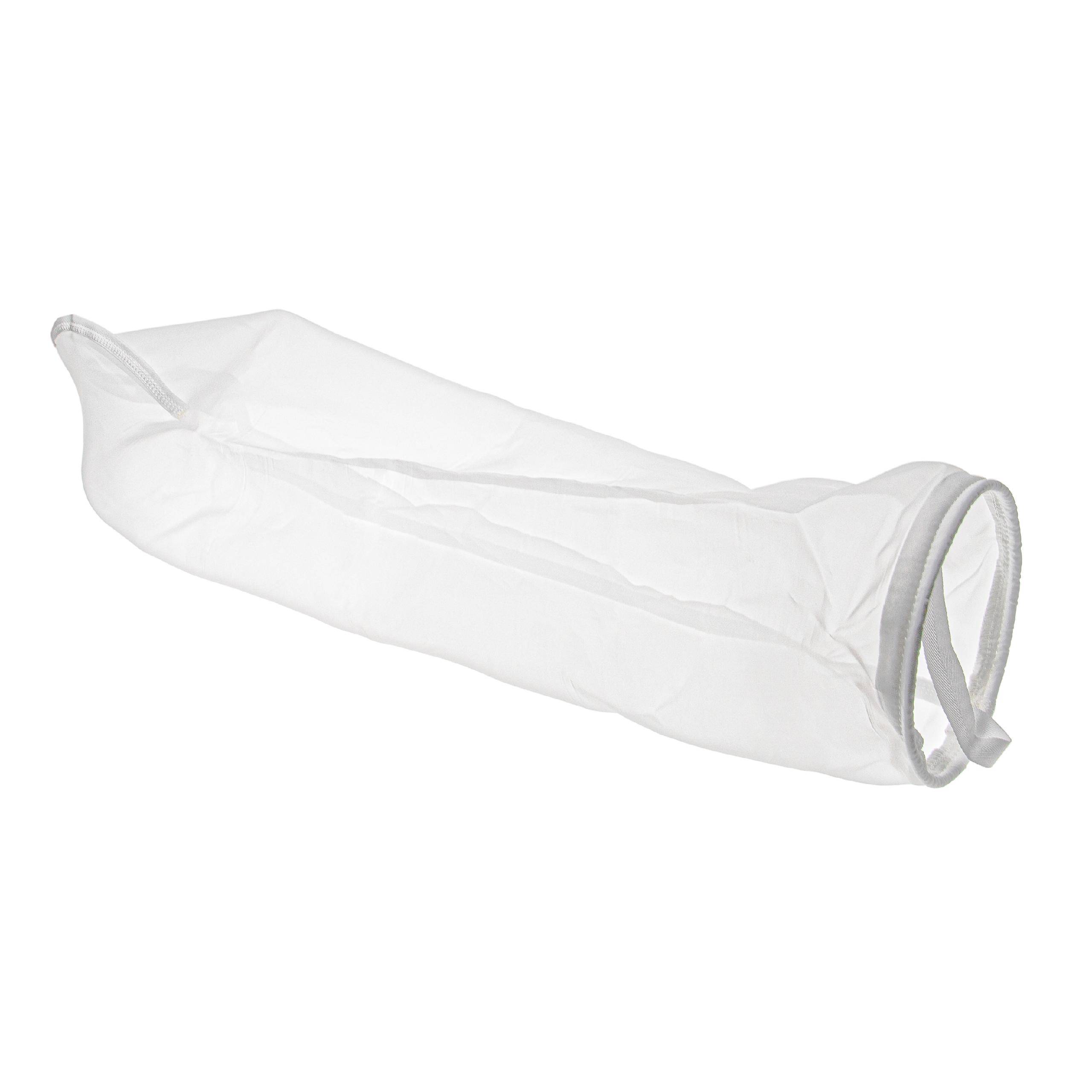 vhbw Universal Filtersocke für Aquarien, Pools, Skimmer - Filterbeutel, Nylon, 18 x 81 cm, 100 Mikrometer, Weiß