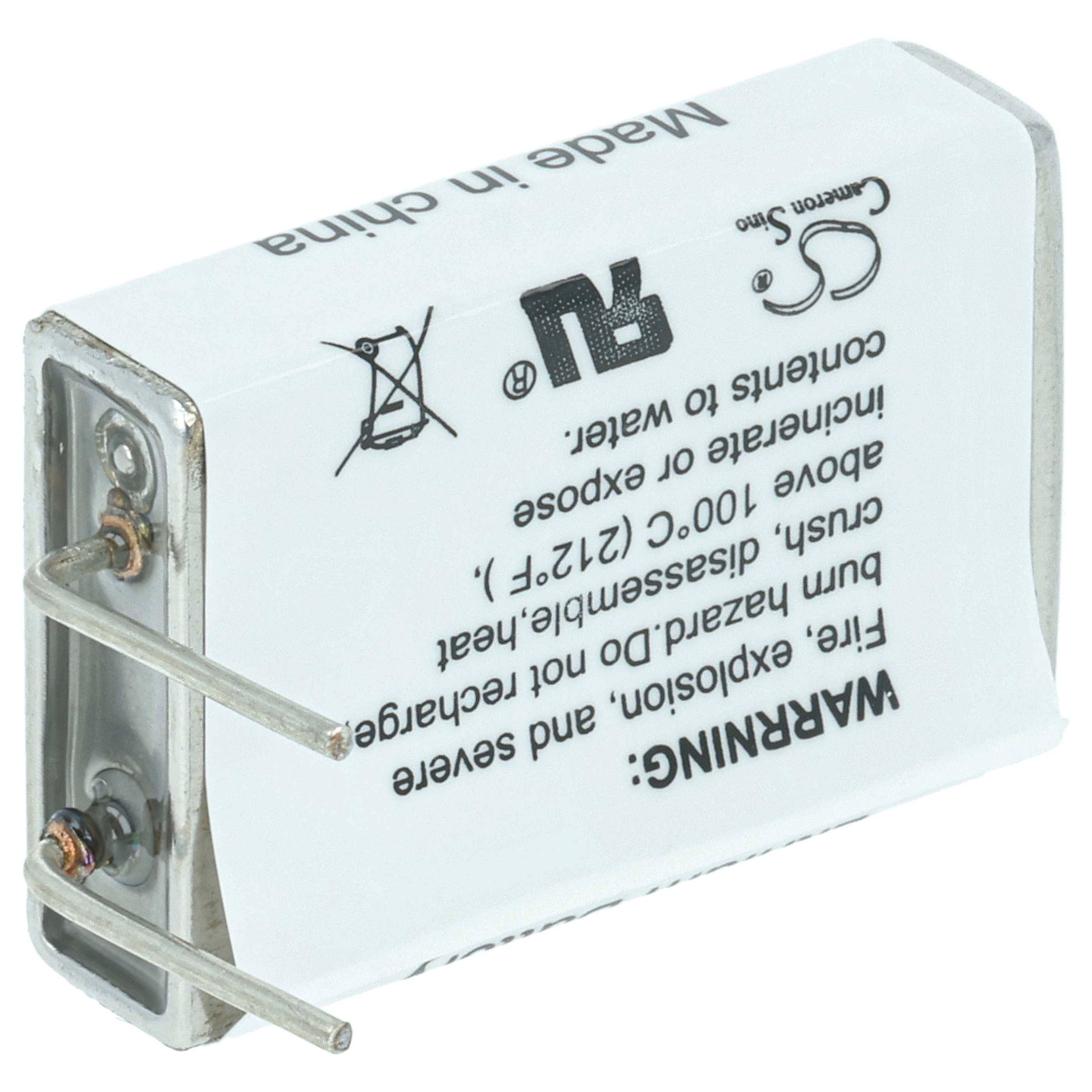 vhbw 2x EF651625 Spezial-Batterien - Primärbatterien mit Lötpins (750 mAh, 3,6 V, Li-SOCl2)