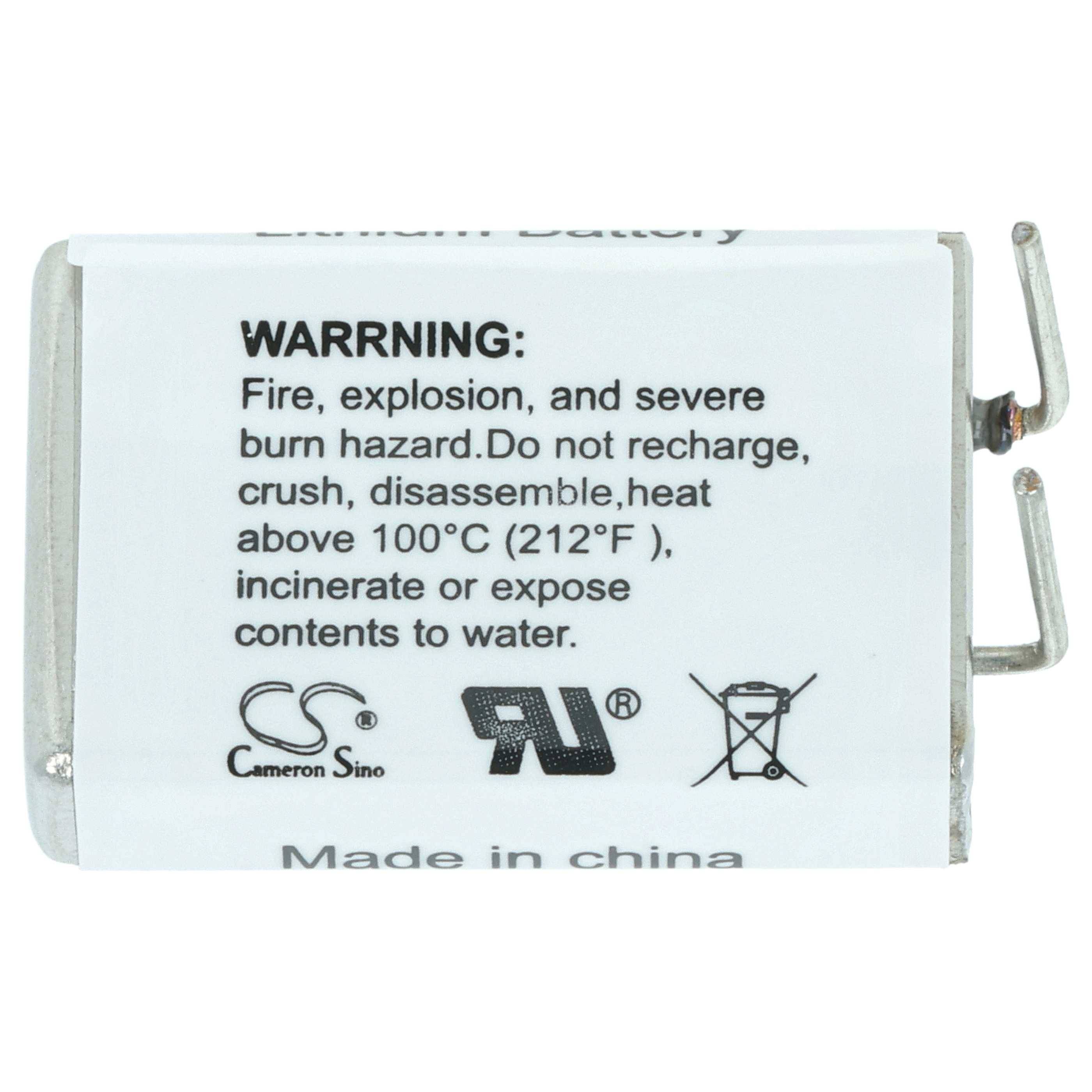 vhbw 2x EF651625 Spezial-Batterien - Primärbatterien mit Lötpins (750 mAh, 3,6 V, Li-SOCl2)