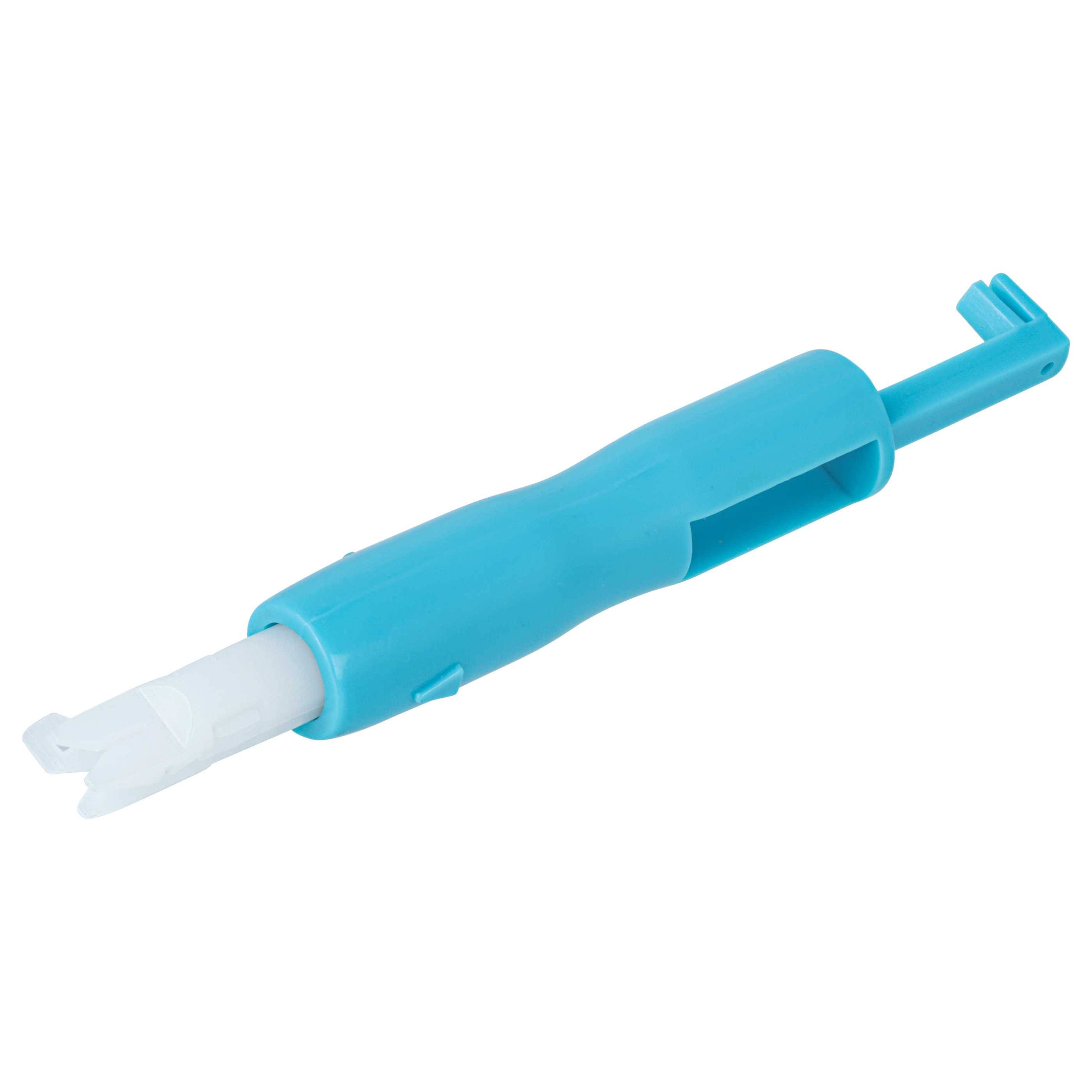 vhbw Nadeleinfädler für Haushaltsnähmaschinen - Kunststoff, Länge 7 cm, Blau