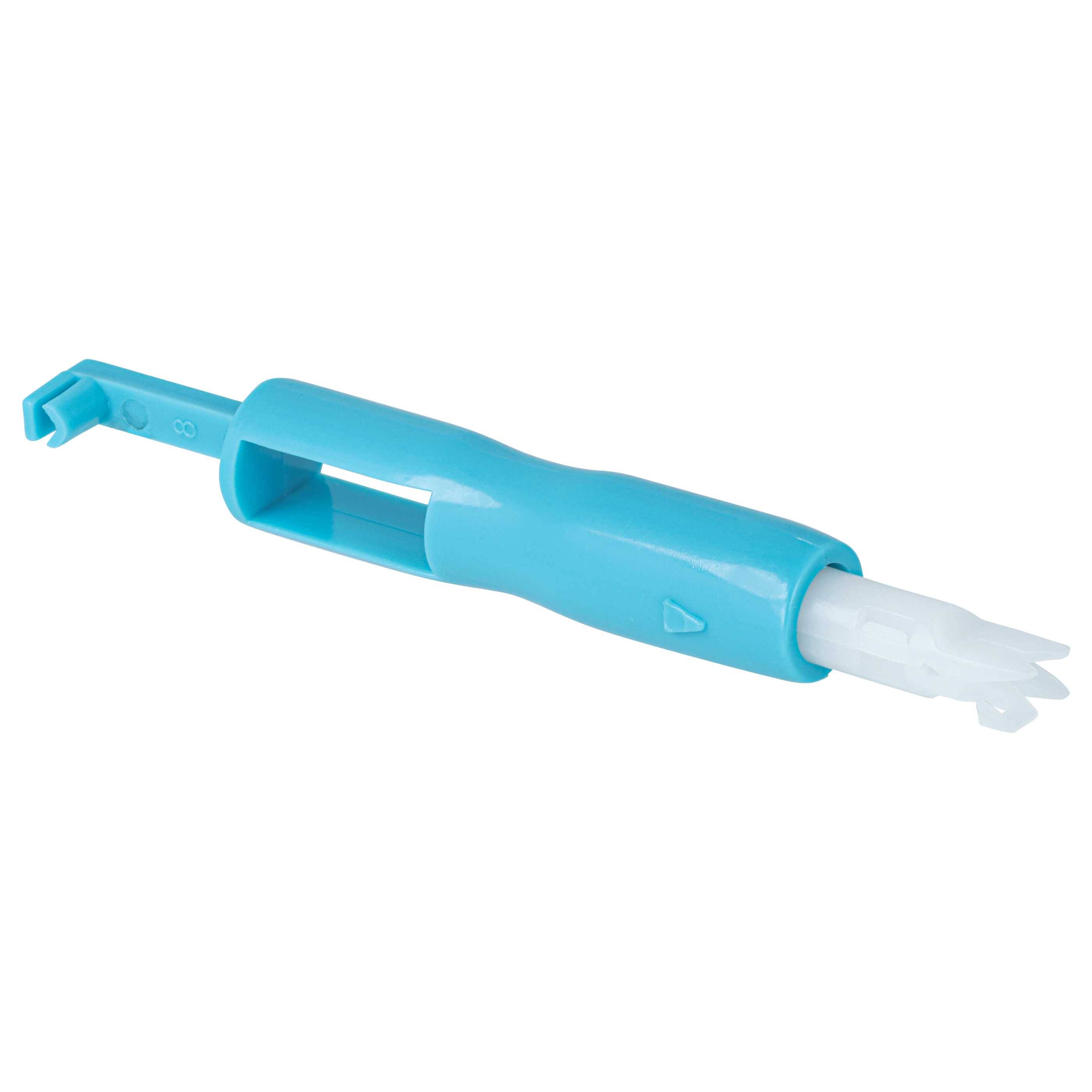 vhbw Nadeleinfädler für Haushaltsnähmaschinen - Kunststoff, Länge 7 cm, Blau