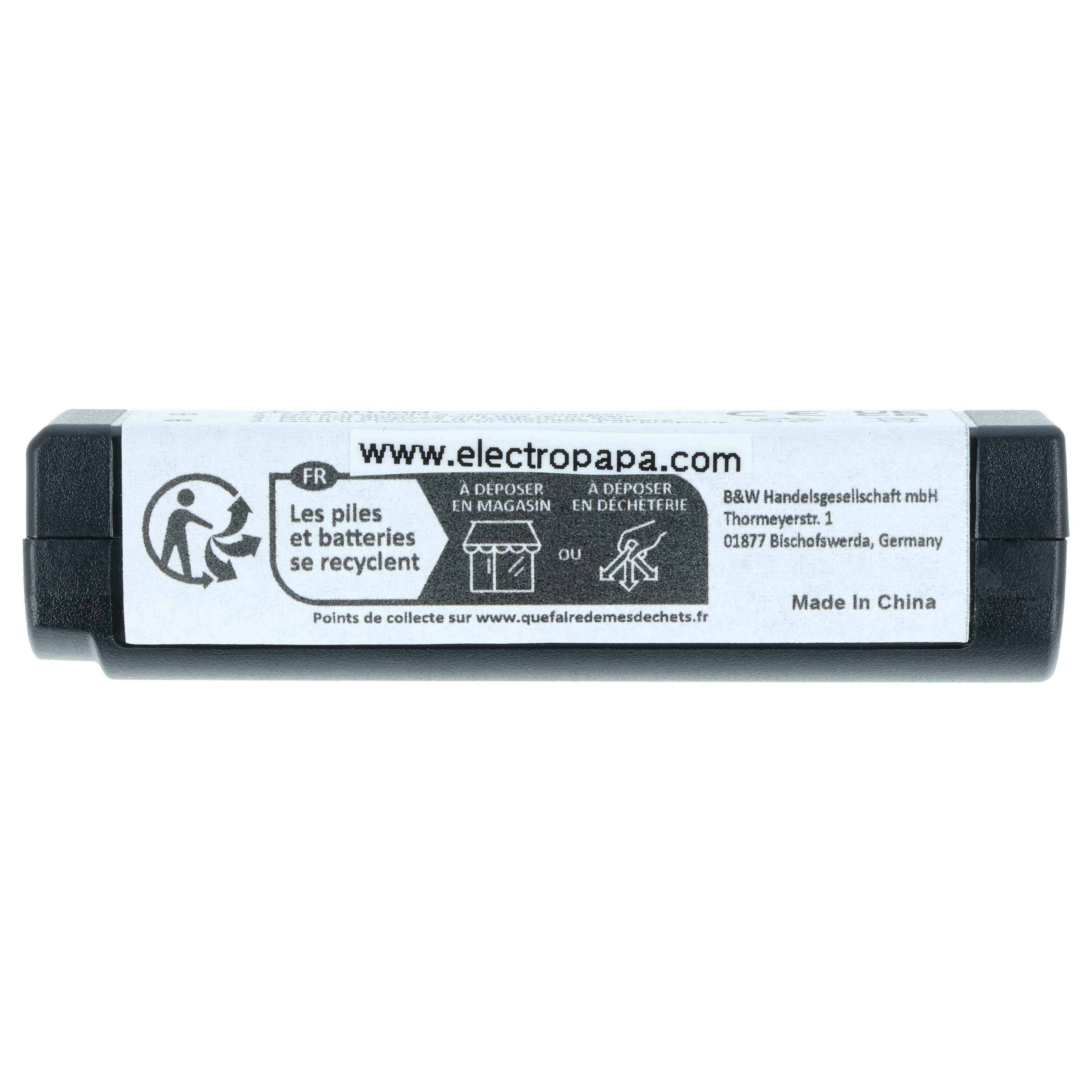vhbw Akku Ersatz für Shure SB902A, SB902 für Digitales Funksystem, Taschensender (1100 mAh, 3,7 V, Li-Ion)