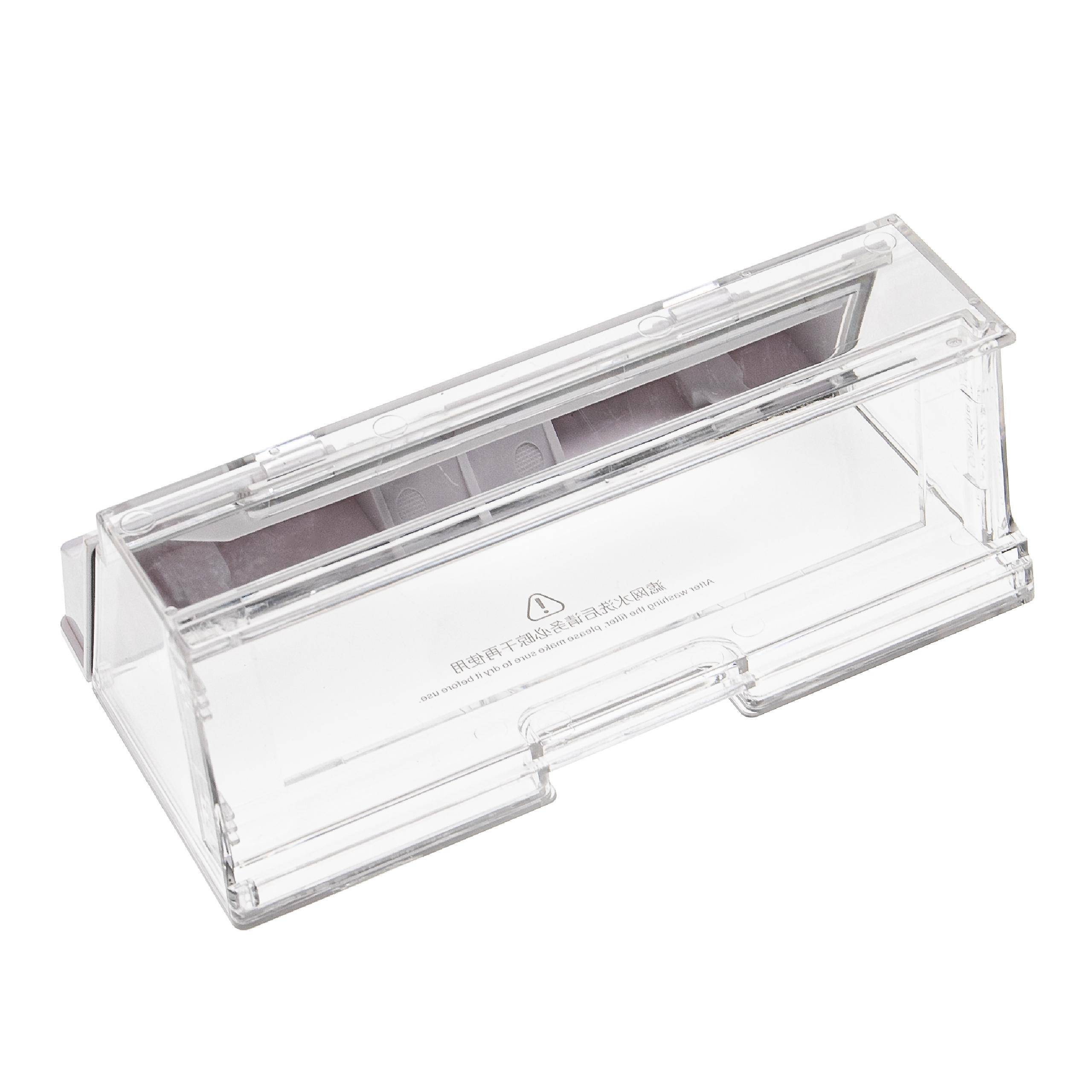 vhbw Staubbehälter kompatibel mit Xiaomi Roborock T60, T61, T65 Saugroboter - Staubbox, Kunststoff, Weiß