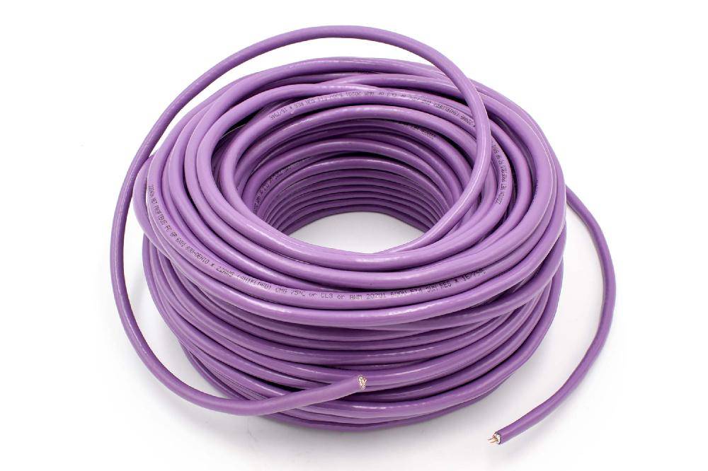 vhbw Verlegekabel Ersatz für Siemens 6XV1830-0EH10 für Netzwerk-Anlage - Netzwerkkabel Lila, 100 m