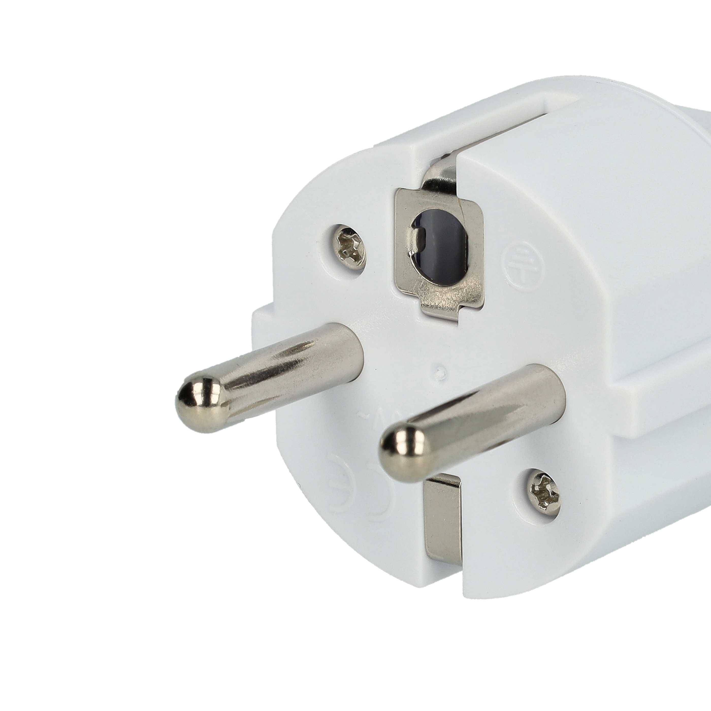 vhbw Reisestecker Adapter Typ J, SN 441011 (Euro-Stecker auf Schweizer-Buchse / CH Stecksystem) - Reiseadapter, Weiß, Max. 250 V / 2500 W