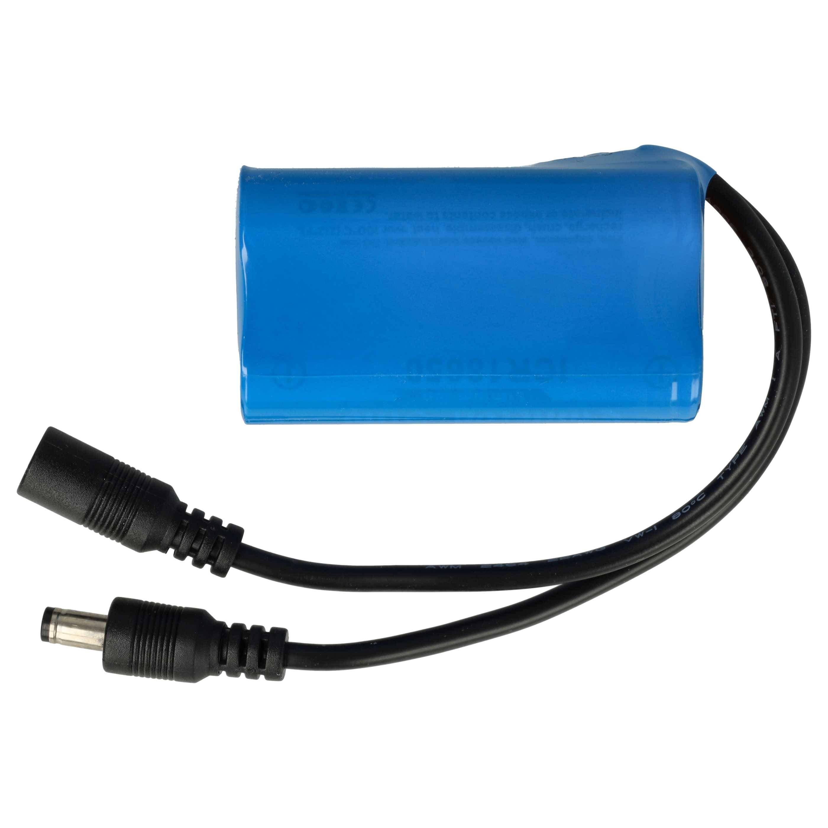 vhbw Akku kompatibel mit XML T6 LED Fahrrad-Licht, Scheinwerfer (5200mAh, 7,4V, Li-Ion)