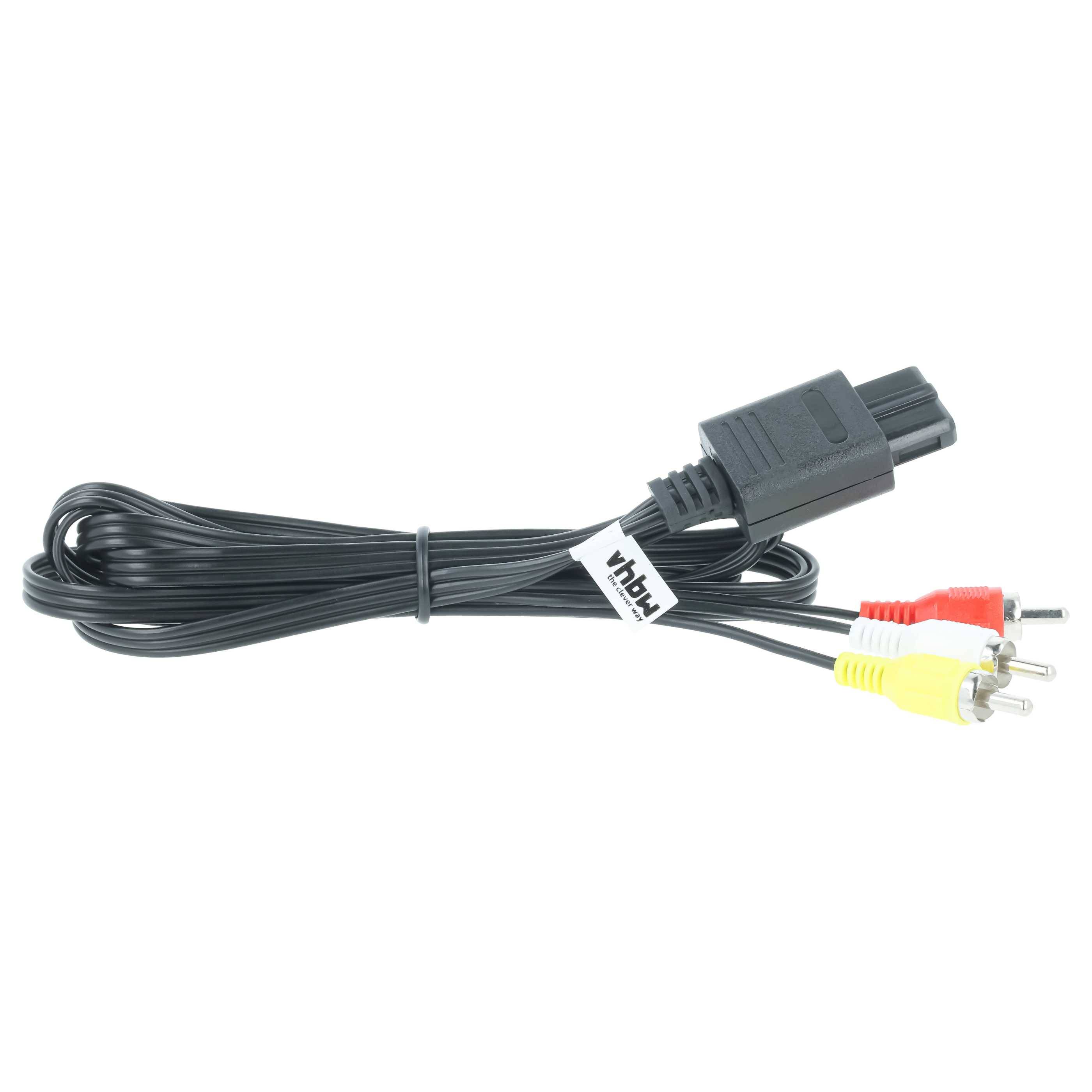 vhbw Audio Video Composite Kabel kompatibel mit Nintendo GameCube, 64, SFC (SNES), NGC, N64 Spielekonsole - AV-Kabel, 150 cm