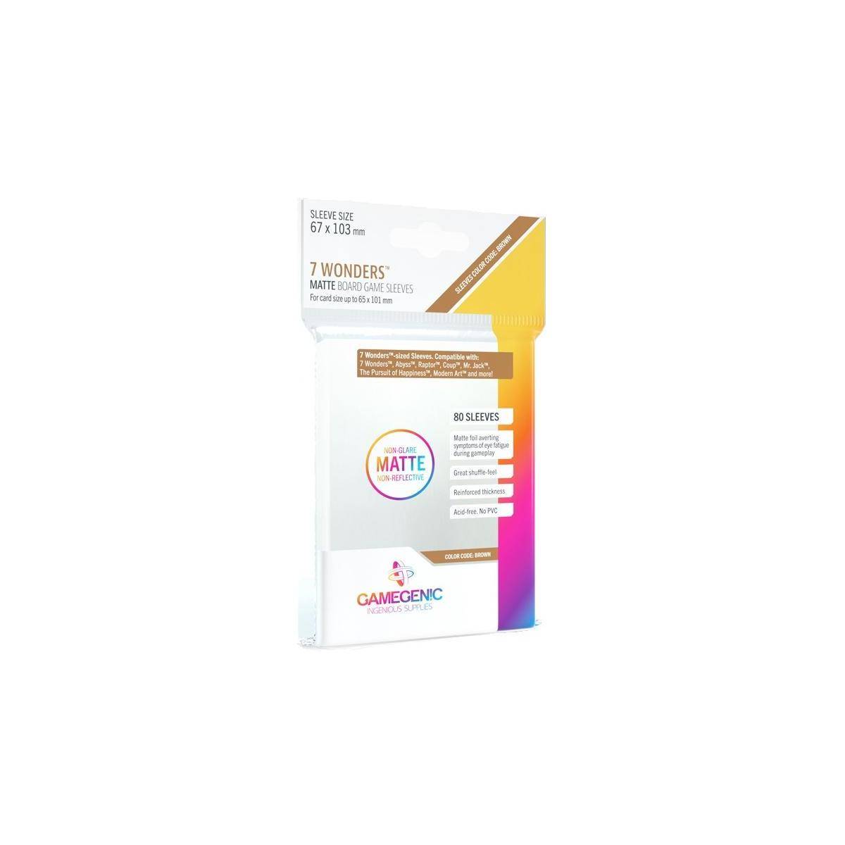 GGS10059 - MATTE 7 Wonders Hüllen 67 x 103 mm - Transparent (80 Hüllen)