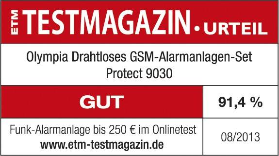 OLYMPIA Protect 9030 Drahtloses GSM Alarmanlagen-Set