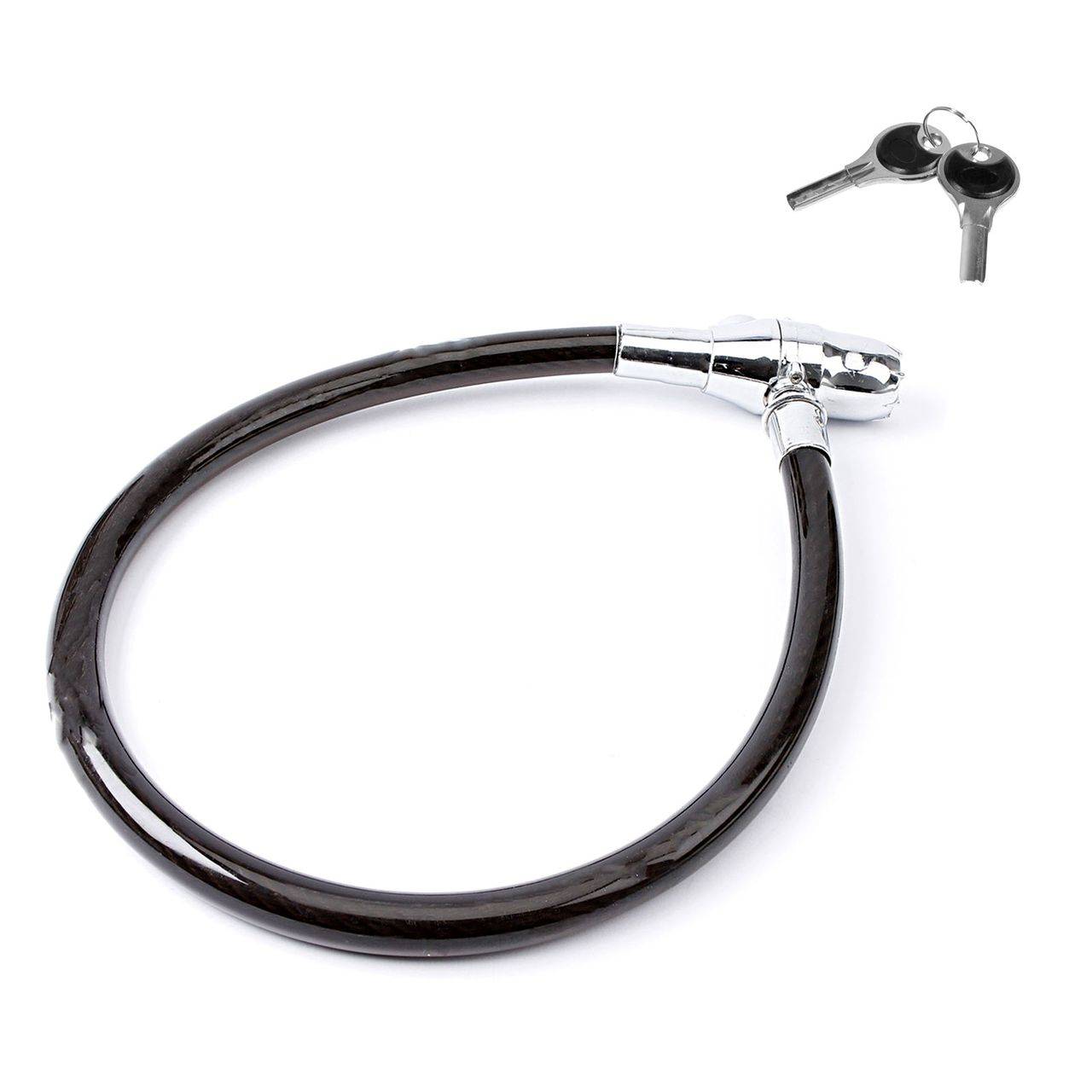 OLYMPIA Fahrradschloss Alarmschloss Kabelschloss Ringschloss mit Alarm 100dB 60cm