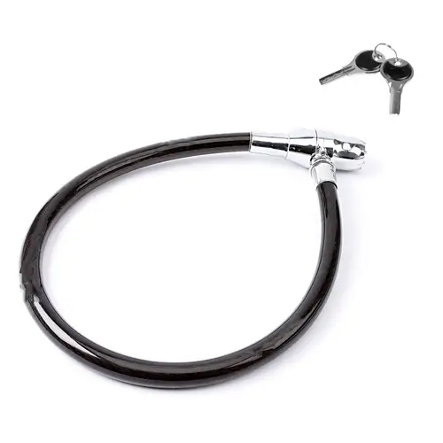 OLYMPIA Fahrradschloss Alarmschloss Kabelschloss Ringschloss mit Alarm 100dB 60cm OLYMPIA Fahrradschloss Alarmschloss Kabelschloss Ringschloss mit Alarm 100dB 60cm