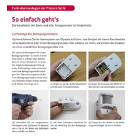 OLYMPIA Protect 9061 Drahtloses GSM Alarmanlagen-Set mit 4 Tür-/Fensterkontakten und Bewegungsmelder OLYMPIA Protect 9061 Drahtloses GSM Alarmanlagen-Set mit 4 Tür-/Fensterkontakten und Bewegungsmelder