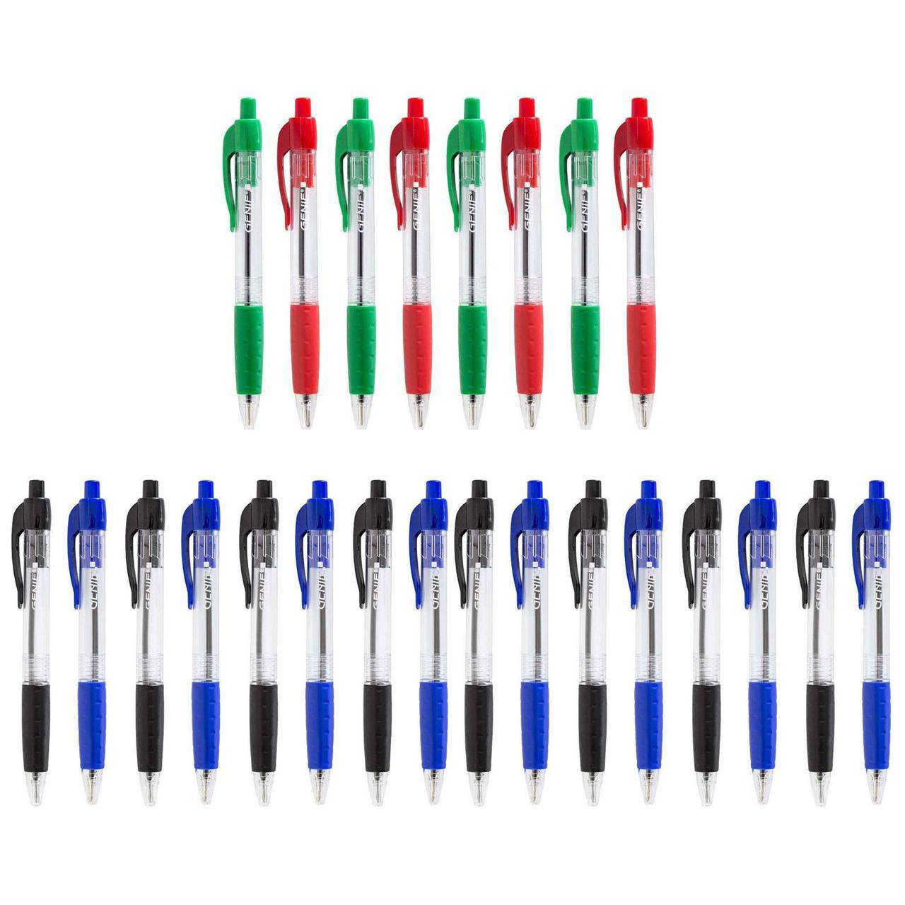 24x GENIE Druckkugelschreiber Kugelschreiber Kulli Kullis Kuli Stift Schreiber