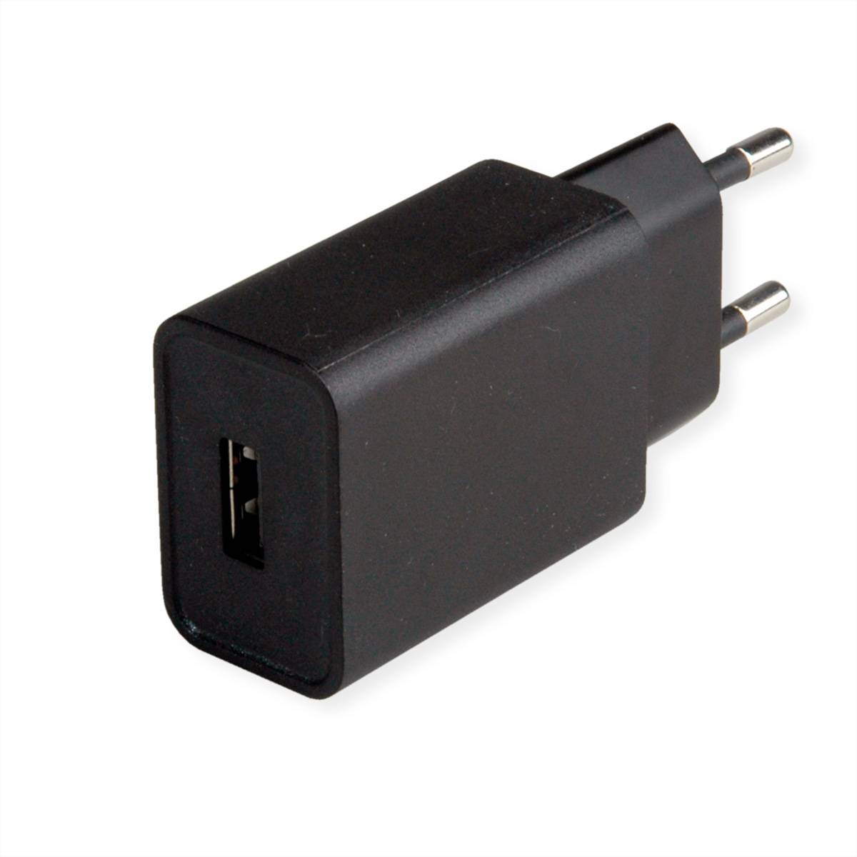 Value 19.99.1093 USB Ladegerät 12W 1x USB-A Schwarz Innenbereich