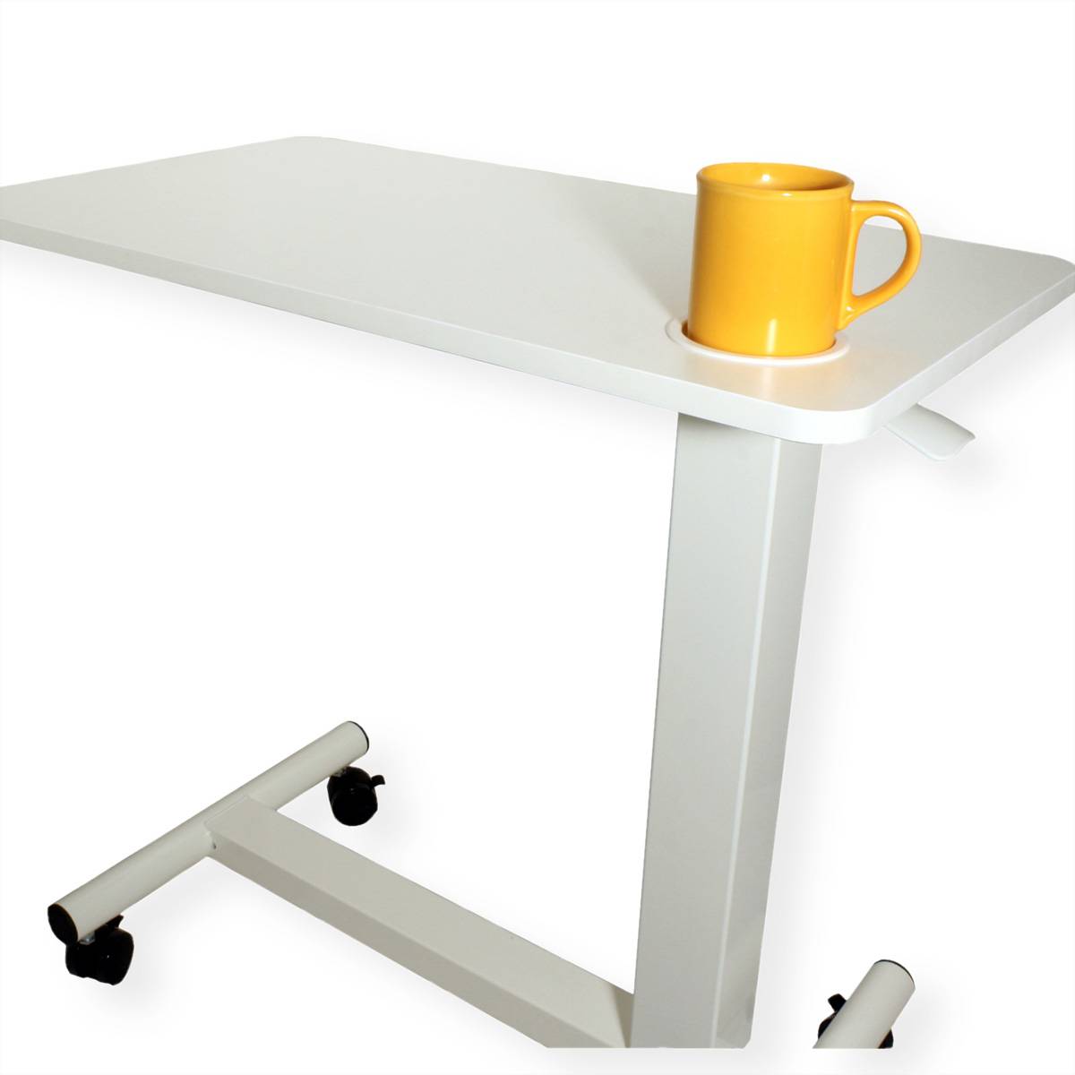 ROLINE Gasfeder-Beistelltisch, höhenverstellbar, weiß