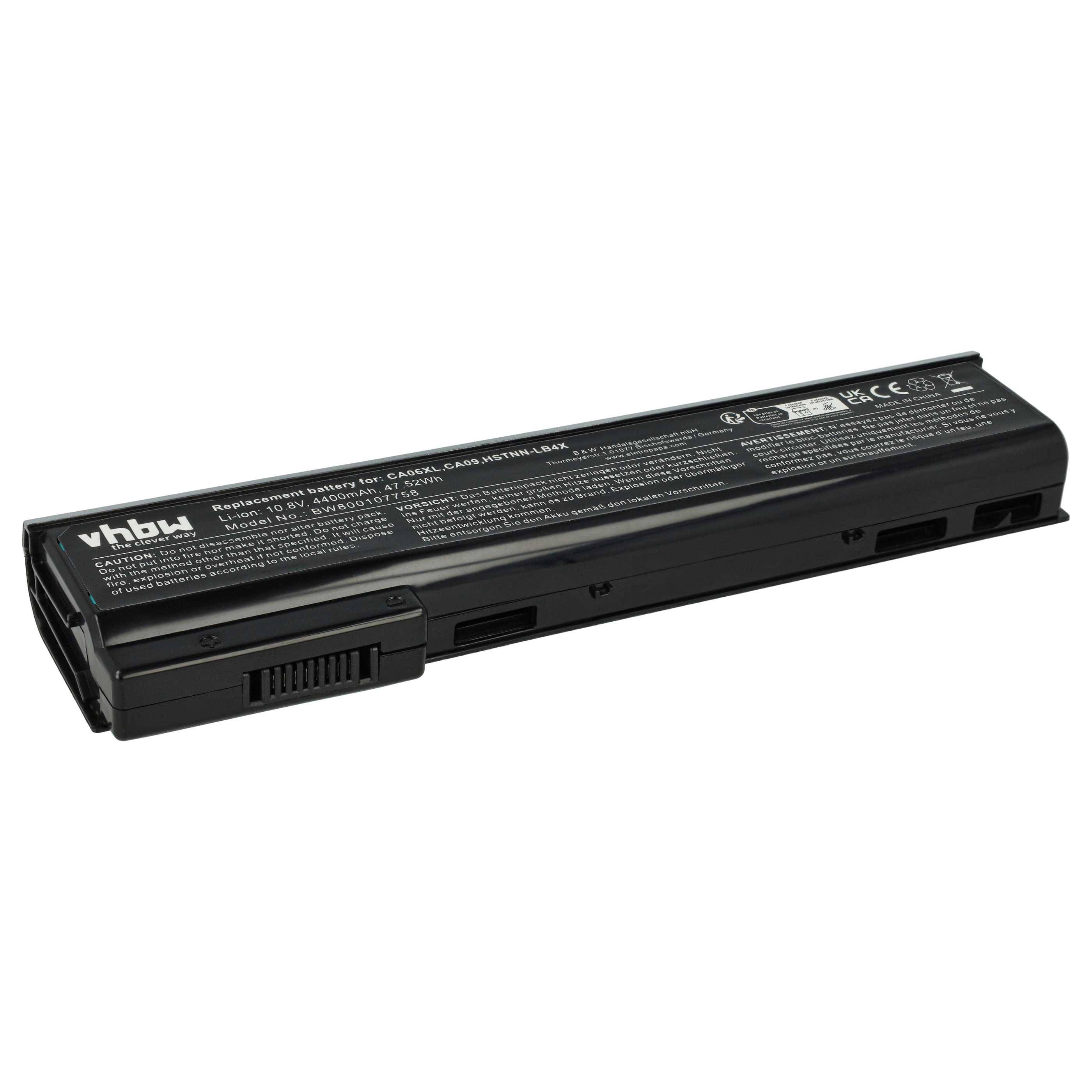vhbw Akku Ersatz für HP HSTNN-LB4X, HSTNN-LB4Y, HSTNN-I16C, HSTNN-IB4W, HSTNN-LB4Z für Notebook (4400 mAh, 10,8 V, Li-Ion)