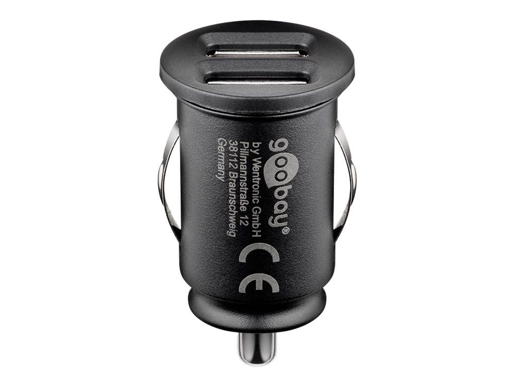 WENTRONIC - goobay Dual USB - Auto-Netzteil - 24 Watt - 4.8 A - 2 Ausgabeanschlussstellen (USB)