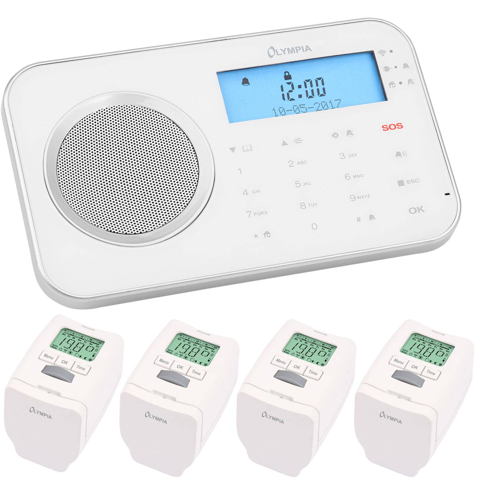 4 Stück Smart Home Heizkörperthermostatt Starterset Steuerung Heizung App & WLAN