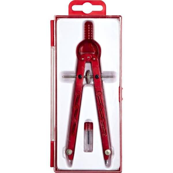 Geometriezirkel 165mm rot