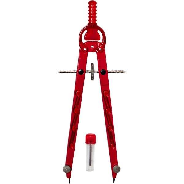 Geometriezirkel 165mm rot