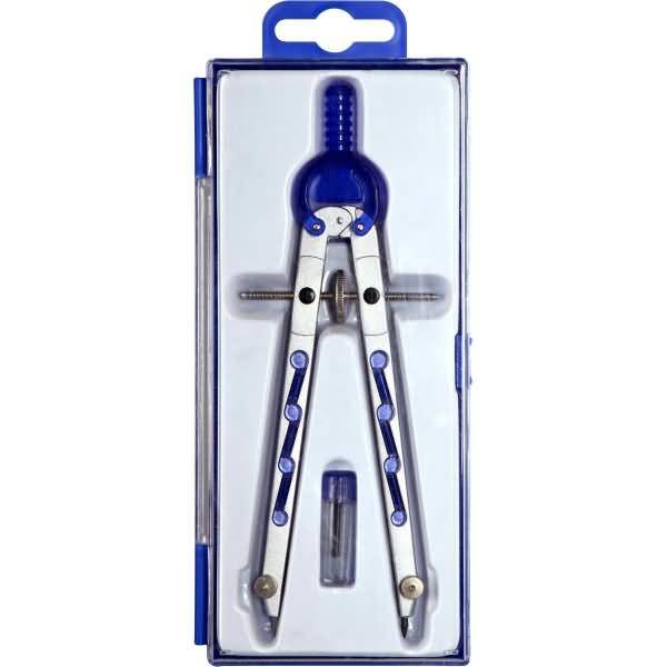 Geometriezirkel silber/dunkelblau