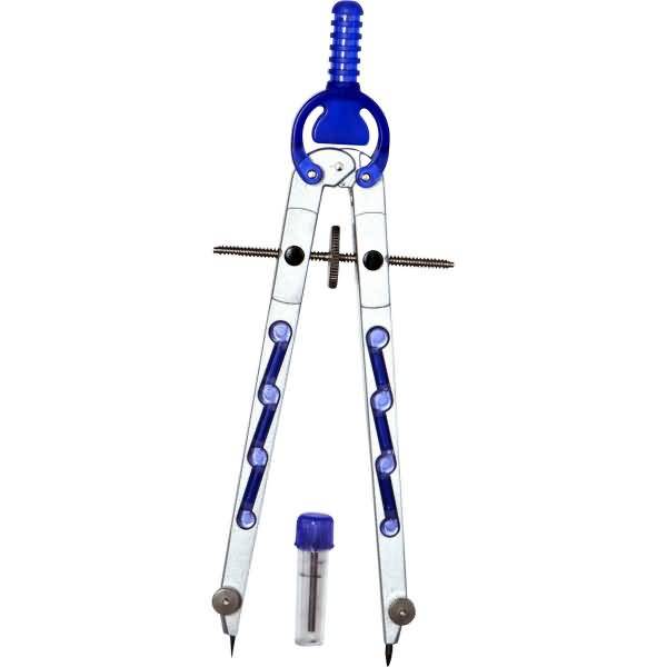 Geometriezirkel silber/dunkelblau