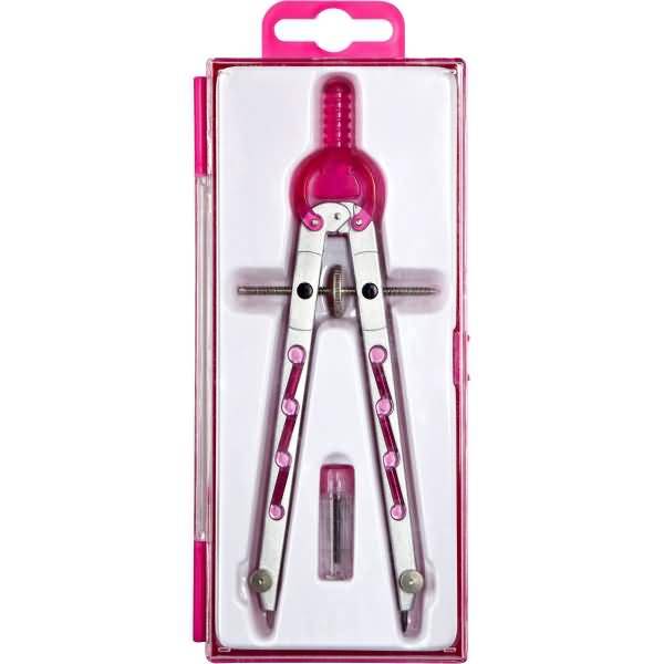 Geometriezirkel silber/rosa