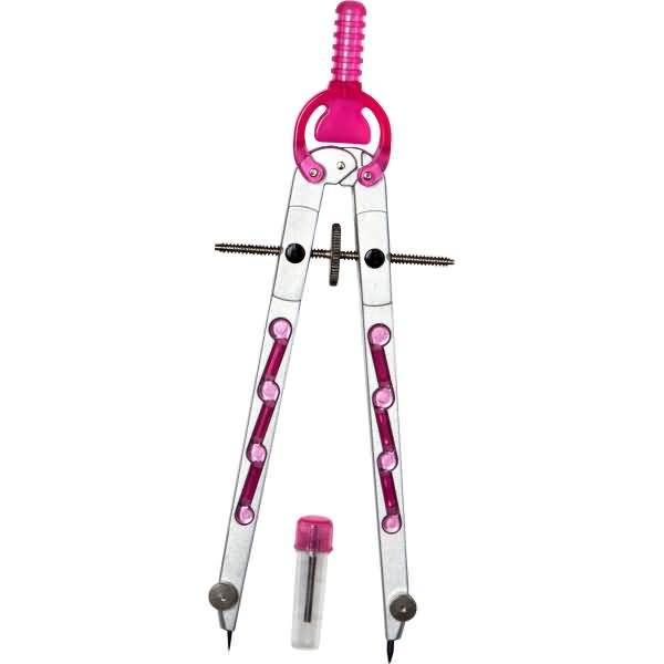 Geometriezirkel silber/rosa