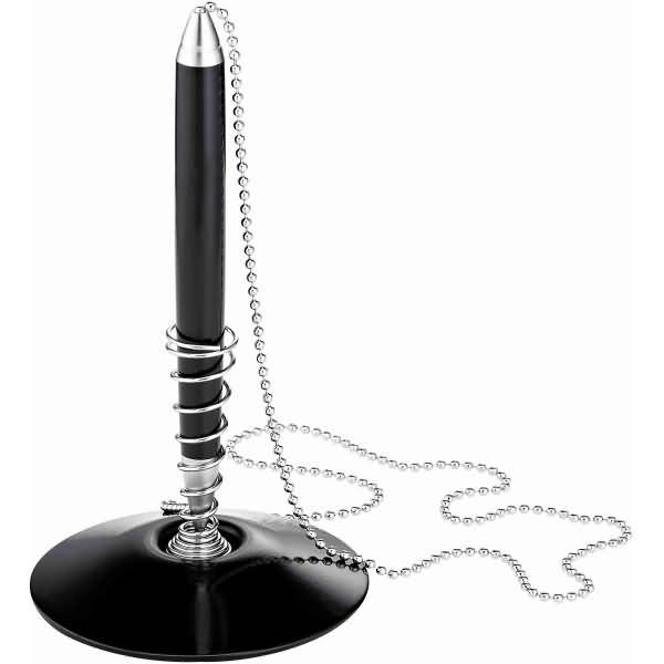 Kugelschreiberständer Kette 55cm schwarz