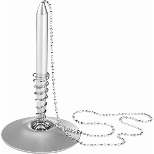 Kugelschreiberständer Kette 55cm silber