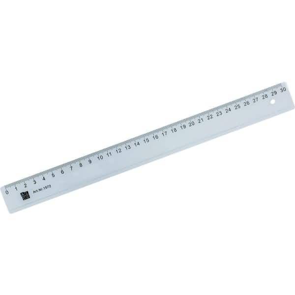 Lineal Kunststoff 30cm transparent