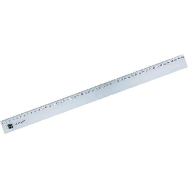 Lineal Kunststoff 50cm transparent