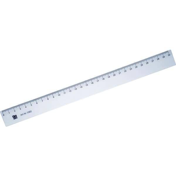 Lineal flexibel 30cm transparent