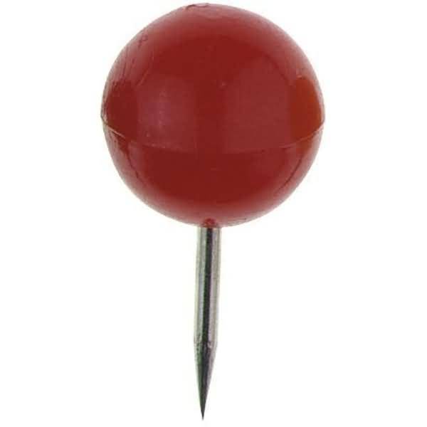 Landkartennadeln 10mm VE=20 Stück rot