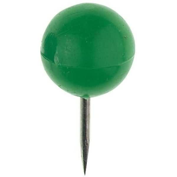 Landkartennadeln 10mm VE=20 Stück hellgrün