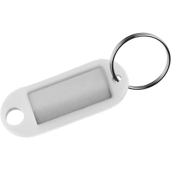Schlüsselanhänger VE=100 Stück weiß